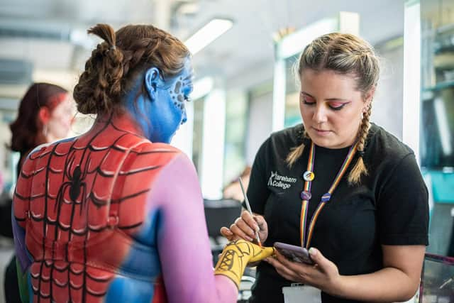 Make-up on display. Picture: Chris Russell