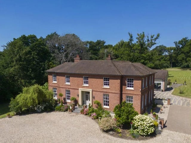 This property comes with six bedrooms, six bathrooms and four reception rooms as well as a gorgeous garden.