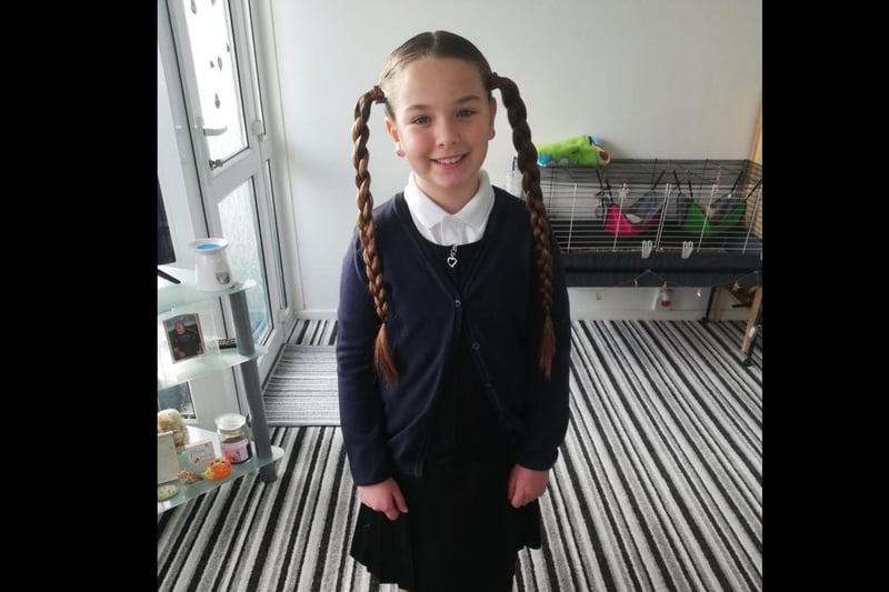 Ruby, eight, was delighted about classrooms reopening