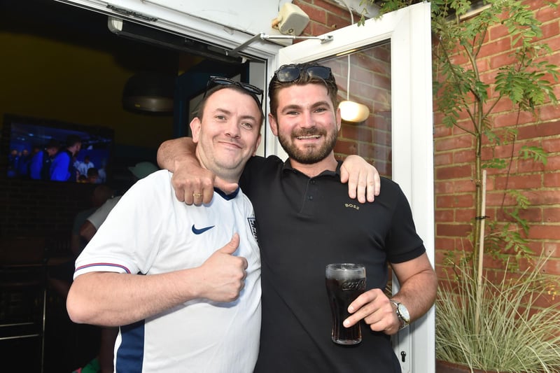 Fans at the The Shepherd's Crook Pub and Kitchen in Milton ahead of the match