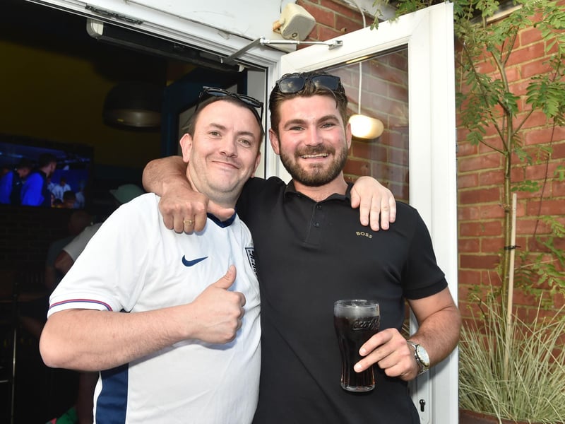 Fans at the The Shepherd's Crook Pub and Kitchen in Milton ahead of the match