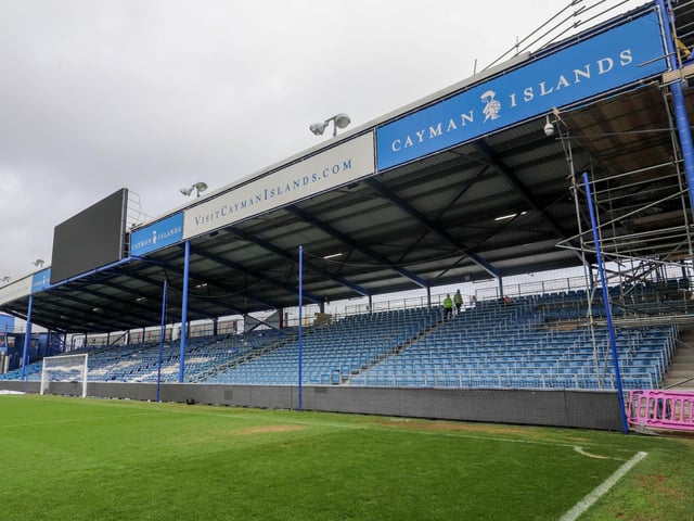Work continues on the Milton End, which will include safe standing. Picture: Habibur Rahman.