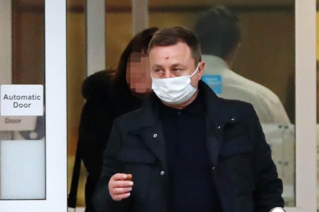 Darren Clarke, 49, of Clive Road, Fratton, after his appearance at Portsmouth Magistrates' Court
(jpns 141221-02)