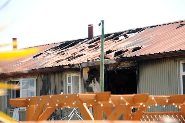 A fire took place at a property in Chedworth Crescent, Paulsgrove, on Saturday, August 6, in the evening. Picture: Sarah Standing (080822-4188).