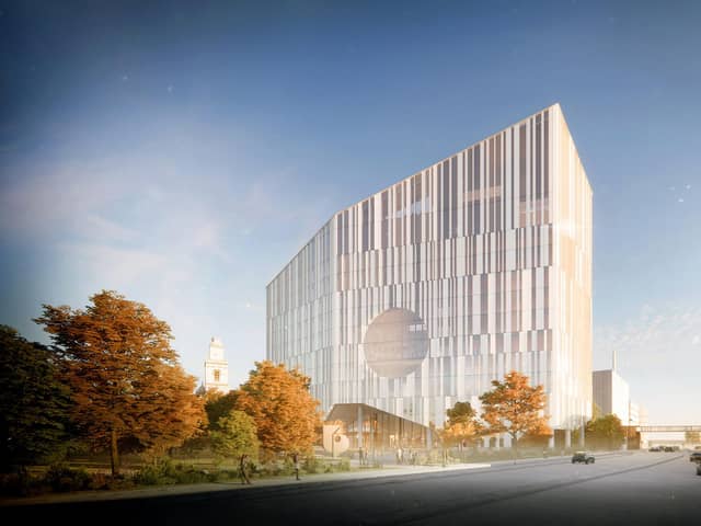 How the new University of Portsmouth building next to Victoria Park will look Picture: FCBS