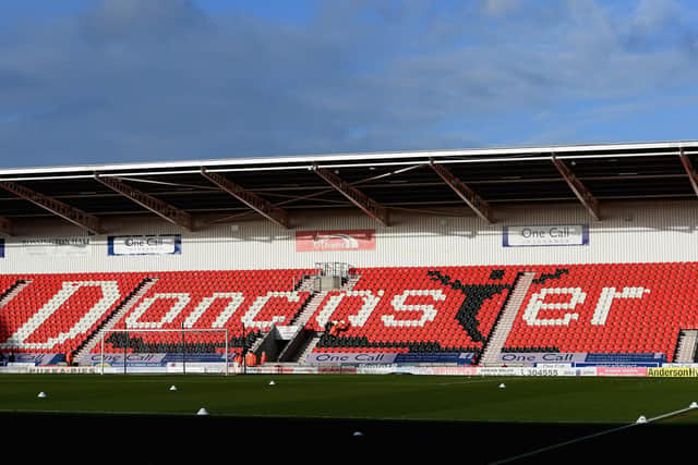 DONCASTER, ENGLAND - JANUARY 06:  General views of the Keepmoat Stadium. PPPPPPPPcture: Ross Kinnaird/Getty Images)