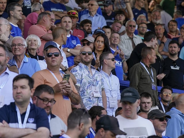 Pompey's Championship game against Luton at Fratton Park was their first in more than 12 years.
