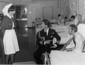 The then Prince of Wales visiting Haslar
