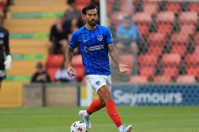 Marlon Pack starts his first match of the season as Watford visit Fratton Pack. Picture: Simon Roe/ProSportsImages