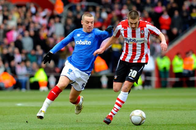 Jamie O'Hara, pictured in Pompey's FA Cup 4-1 thumping of Southampton in February 2010, is keen to become a Fratton Park coach. Picture: Allan Hutchings