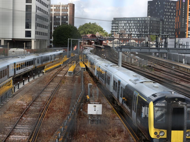 Trains ground to a halt, being stopped and turned round at Fratton railway station.