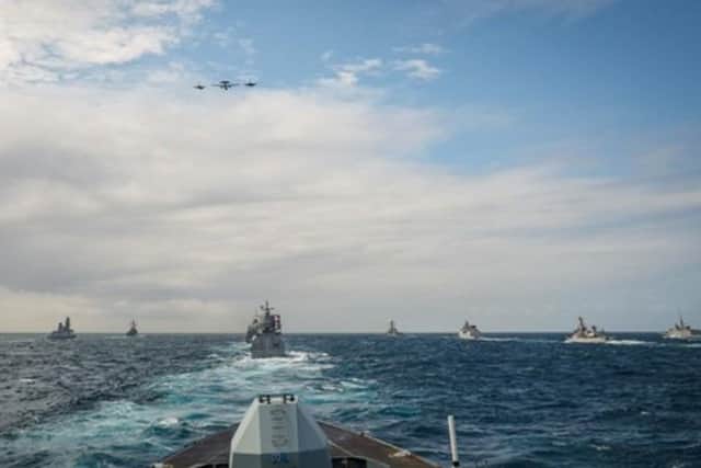 HMS Defender deployed to Scotland’s Outer Hebrides for the operation, known as Formidable Shield 2023, to test missiles, systems, sensors. Pic Royal Navy