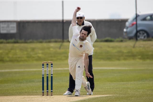 Havant bowler Nick Ward took two early wickets on his SPL debut, but the Hampshire Academy claimed amazing Southern Premier League win. Picture by Alex Shute