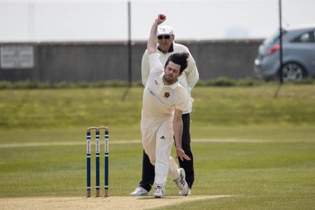 Havant bowler Nick Ward took two early wickets on his SPL debut, but  the Hampshire Academy claimed amazing Southern Premier League win. Picture by Alex Shute
