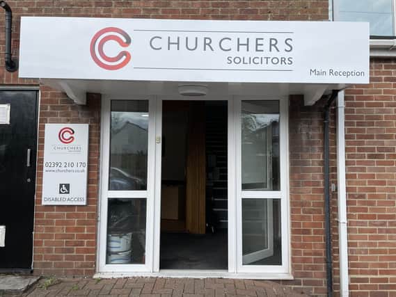 New offices mark a significant milestone in the growth of Churchers Solicitors. Picture – supplied.