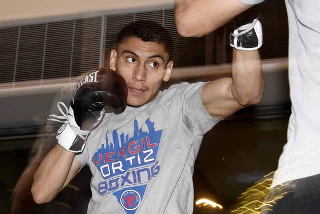 Vergil Ortiz Jr meets Pompey's Mikey McKinson in August Picture: Sarah Stier/Getty Images