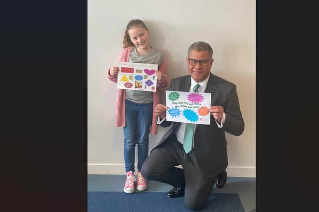 COP26 president Alok Sharma MP met with Billie Harris, youth ambassador for The Final Straw, during a recent visit to Portsmouth. Picture: Penny Mordaunt MP