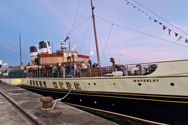 The paddle steamer Waverley sets sail from Shoreham, bound for the Isle of Wight, on September 13, 2024