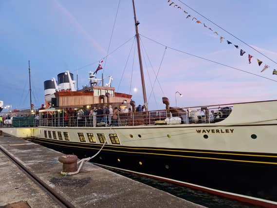 The paddle steamer Waverley sets sail from Shoreham, bound for the Isle of Wight, on September 13, 2024
