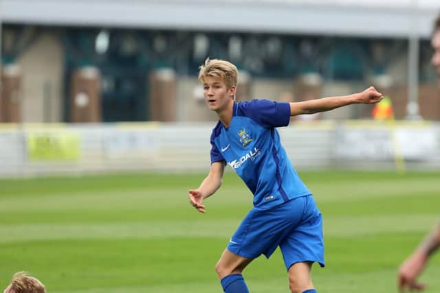 Tommy Leigh turned out for Baffins Milton Rovers as a teenager Picture: Chris Moorhouse