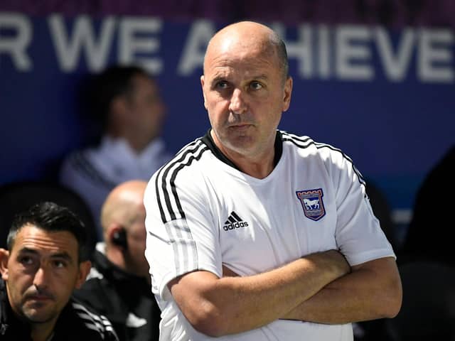 Paul Cook oversaw Ipswich's 4-0 win against Pompey back in October.