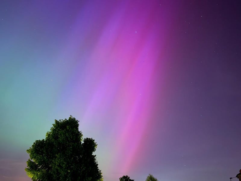 The Northern Lights seen over Portsmouth overnight.