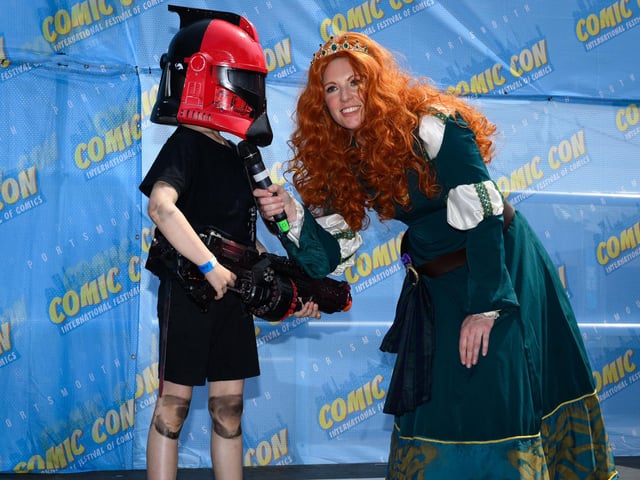 Pictured is: The Children's best dressed Comic Con character competition. Picture: Keith Woodland (110521-248)