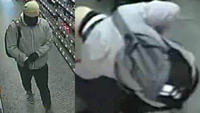 Police hunt robber of One Stop in Leith Avenue, Portchester. Pic Hants police