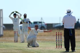 Sarisbury bowler Rob Franklin saw this appeal turned down. Picture: Chris Moorhouse