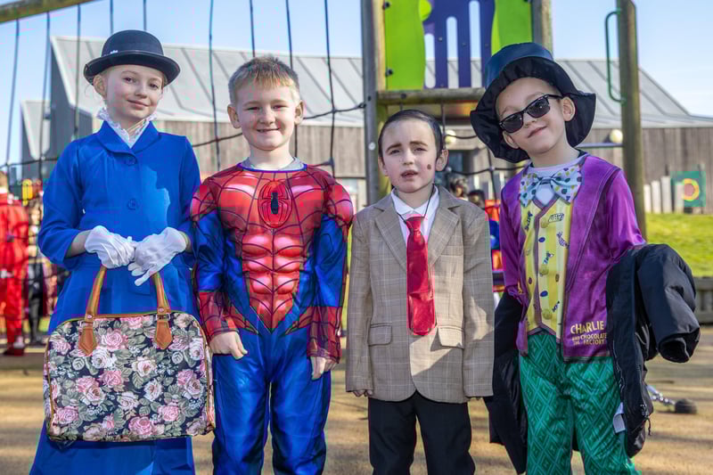 Staff and pupils from Victory Primary School dressed to impress for World Book Day 2025. Pictured - Pupils from Victory Primary School dressed up for World Book Day. Photos by Alex Shute