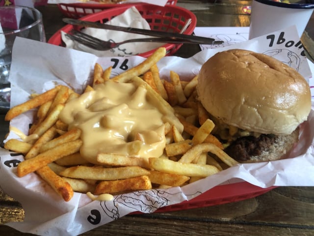 Whether visiting the Guildhall to look at the Cenotaph or watch a show in the impressive building, it is worth checking out 7Bone Burger on Guildhall Walk. It has a rating of 4.5 from 360 reviews on TripAdvisor.