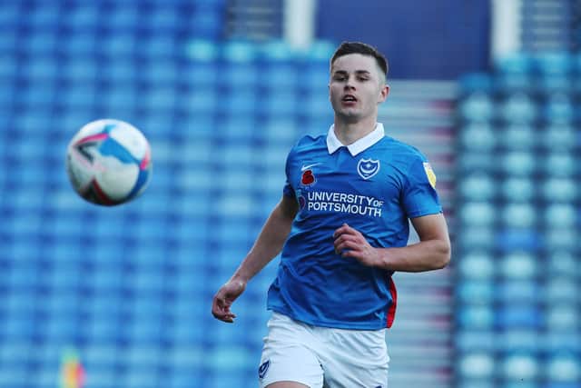 Callum Johnson made 46 appearances for Pompey last season - but now faces competition from Kieron Freeman. Picture: Joe Pepler