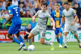 John Marquis in action at Shrewsbury last season. Picture: Simon Davies