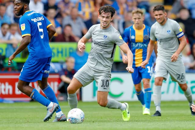 John Marquis in action at Shrewsbury last season. Picture: Simon Davies