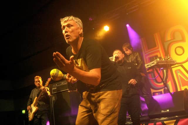 Bez from The Happy Mondays at The Pyramids, November 18, 2017. Picture by Paul Windsor