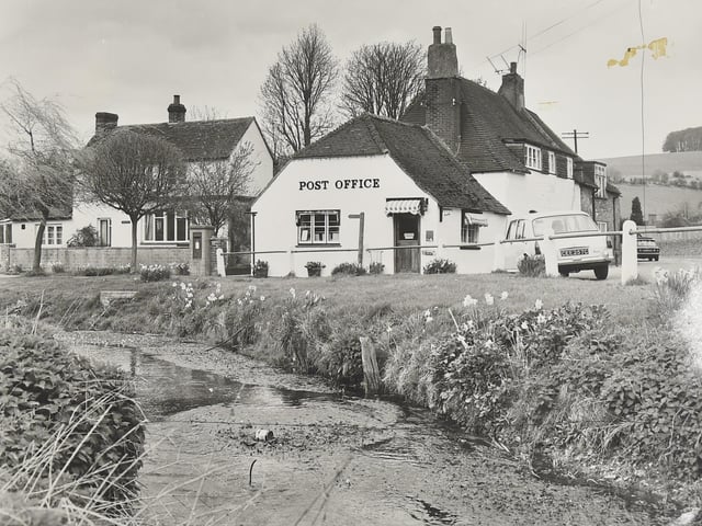 The Post Office in Singleton Stream, West Sussex, in 1972. Picture: (8600-2).