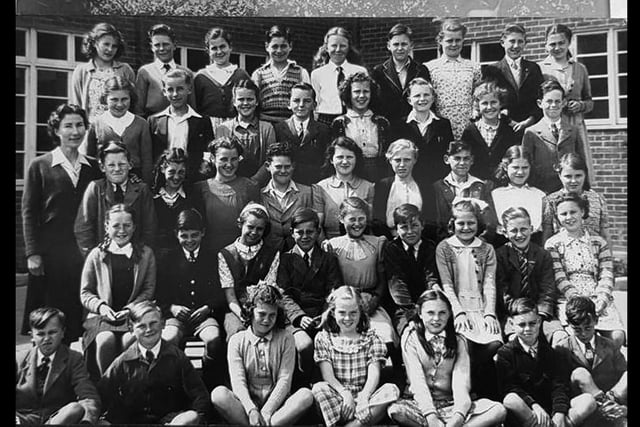 Portchester Secondary School 1948
Allan Chamberlain fourth from the left top row. Fair-isle pullover.
Picture: Allan Chamberlain collection