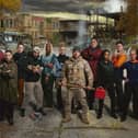 The participants in this week's 'experiment' from Channel 4, Apocalypse. From left, Kyra; Laura; Matty; Kelly; Dean; Celia; Kiera; Scott; Steven; Brooke; Bertie; Louise; Ioan and Freddie. (Picture: Matthew Salacuse/Channel 4)