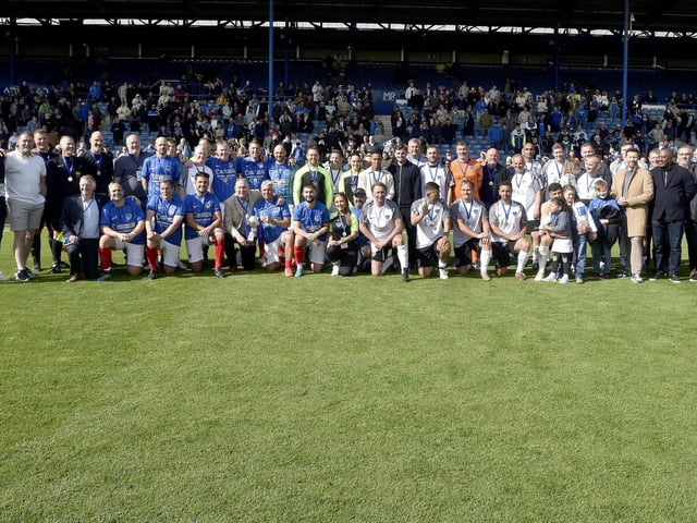 Pompey Legends v Alan Knight Celebrity XI in a charity fundraising match at Fratton Park on Bank Holiday Monday. Picture: Sarah Standing (050525-2896)