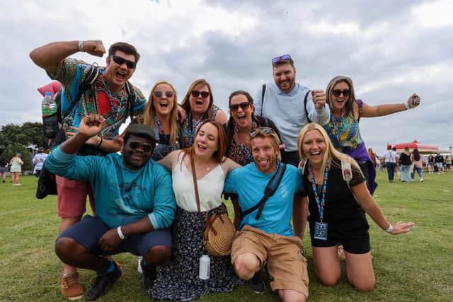 Happy faces at Victorious Festival on Day 1. Picture: Alex Shute