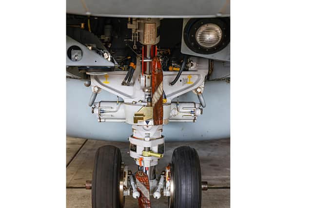 Pictured: The part of the Merlin undercarriage that featured in the money-saving task.