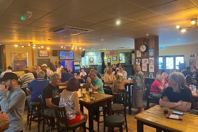 Fans at the Westleigh Pub in Havant for England women's World Cup final with Spain
