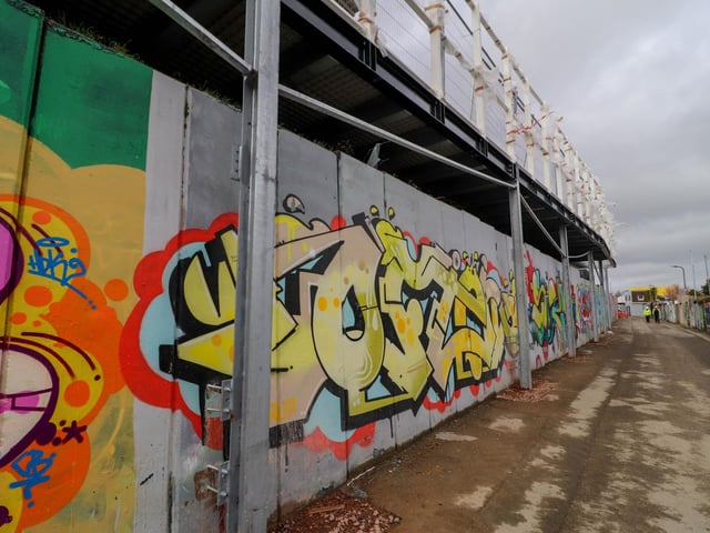 Work continues on the Milton End, which will include safe standing. Picture: Habibur Rahman