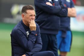 Hawks boss Paul Doswell's side missed out on a play-off place with a final-day defeat against Chippenham Picture: Dave Haines