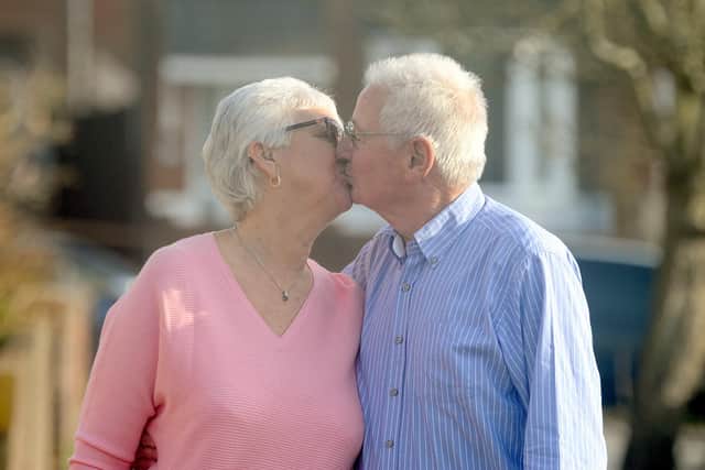 Brian Tame (71) and his wife Gwen (68) from Portchester, celebrated their Golden Wedding Anniversary on Friday, January 15.
Picture: Sarah Standing (150121-805)