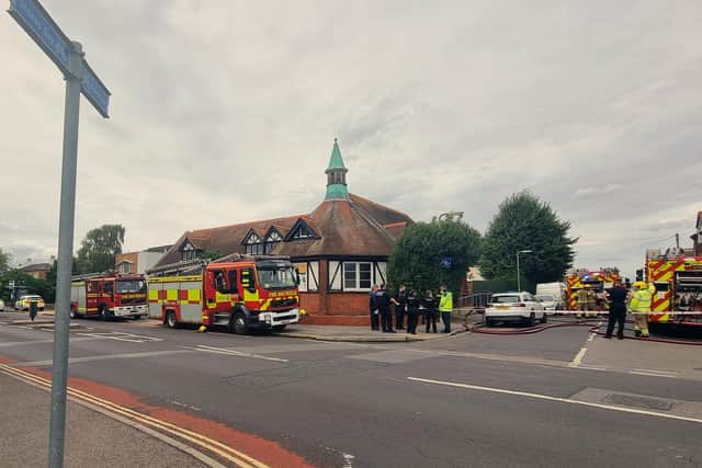 Firefighters have tackled a Gosport fire at a church building. 
Picture: Tony Weaver