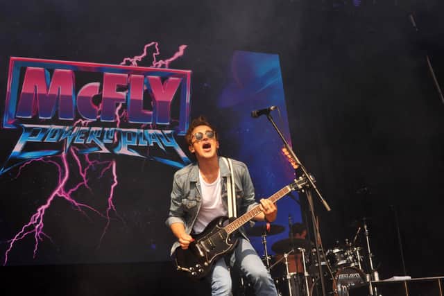 McFly at Victorious Festival in Southsea in 2023.