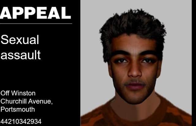 Police released an efit after a sex assault on Winston Churchill Avenue on August 27. Pic Hants police