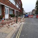 The aftermath of the incident.