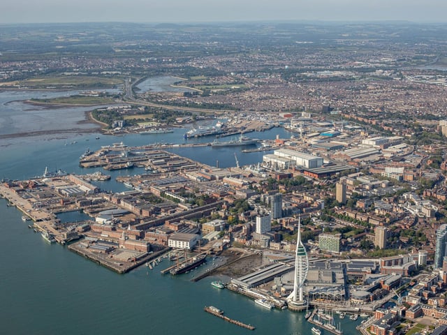 Portsmouth dockyard, the historic dockyard and Gunwharf 
Picture: Habibur Rahman